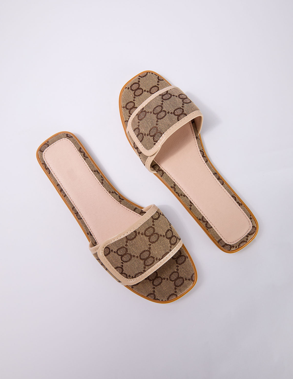 Woven Print Front Strap Sandal - May