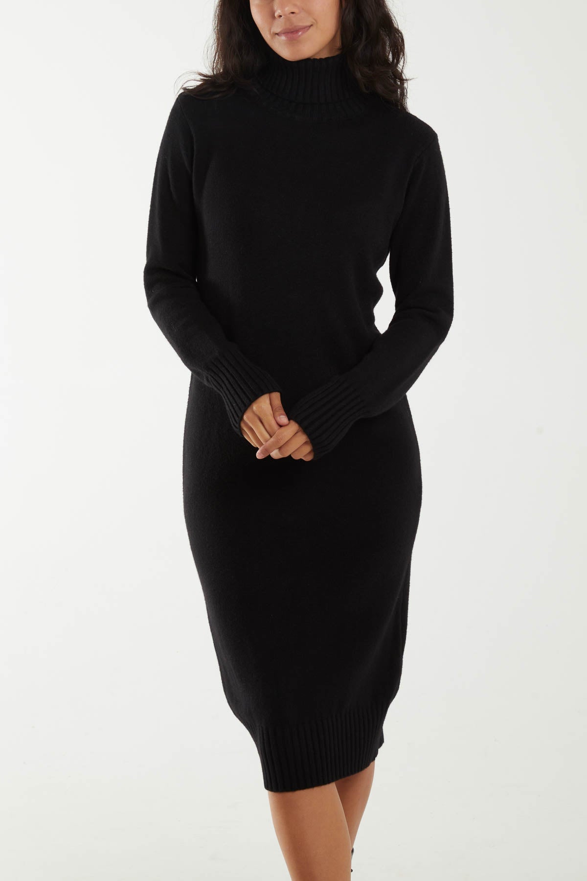 Roll Neck Jumper Dress 