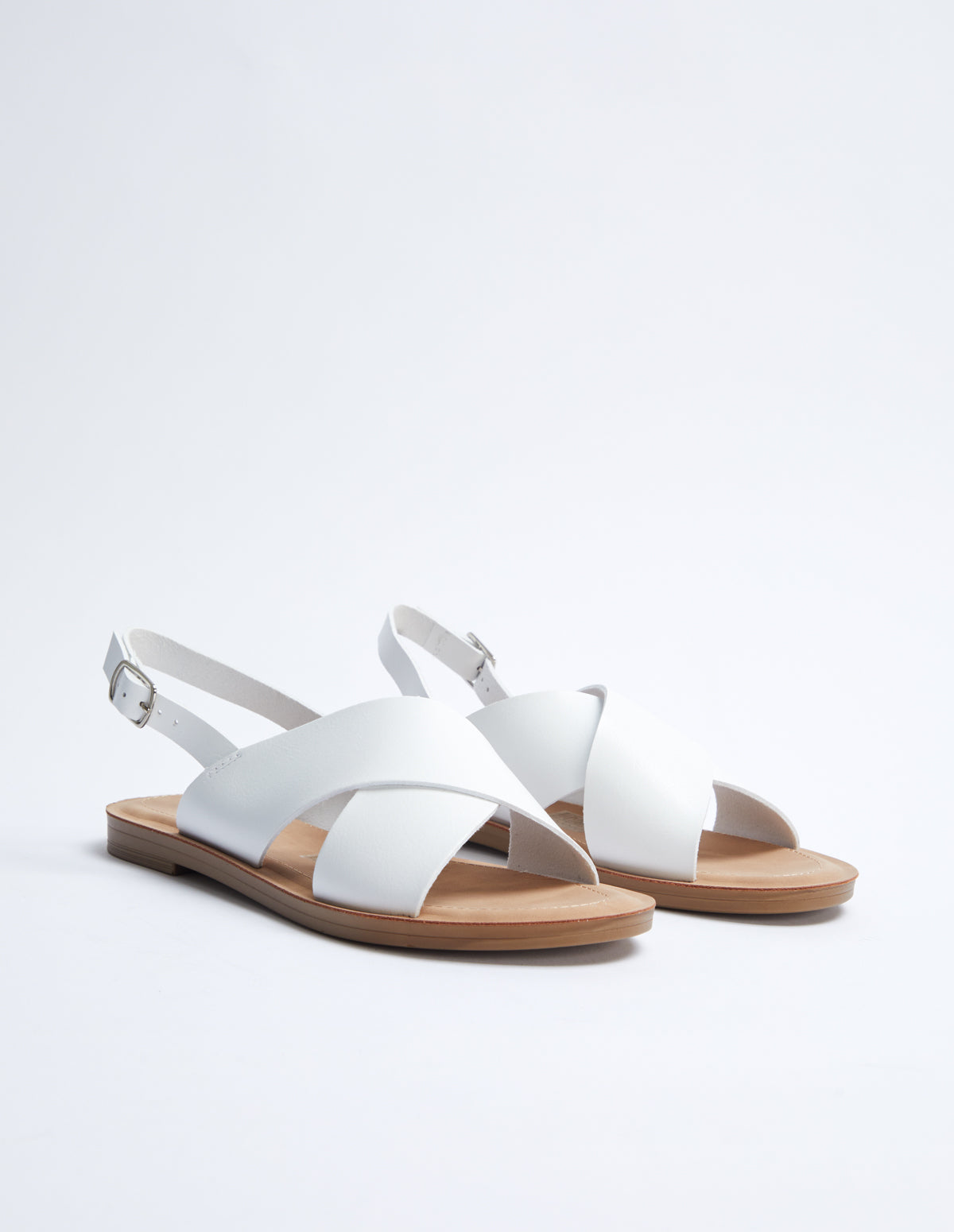 Crossover Strap Sandals - Mar