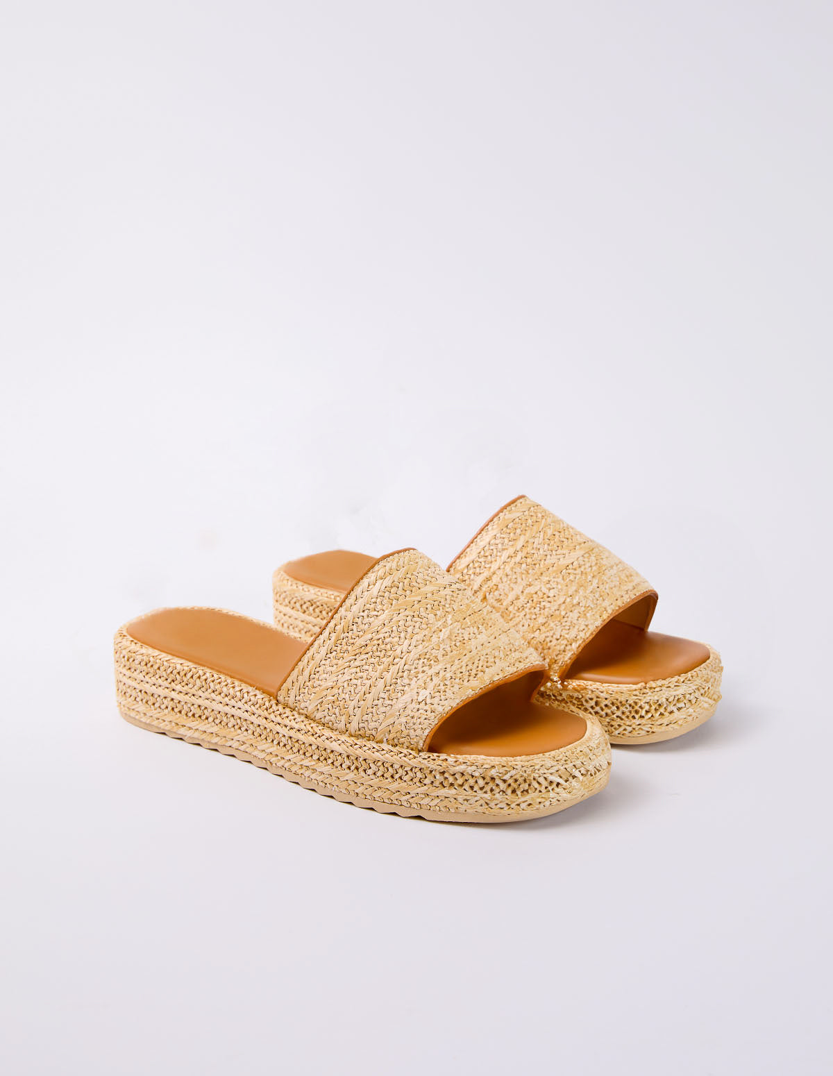 Woven Front Slip on Sandal 