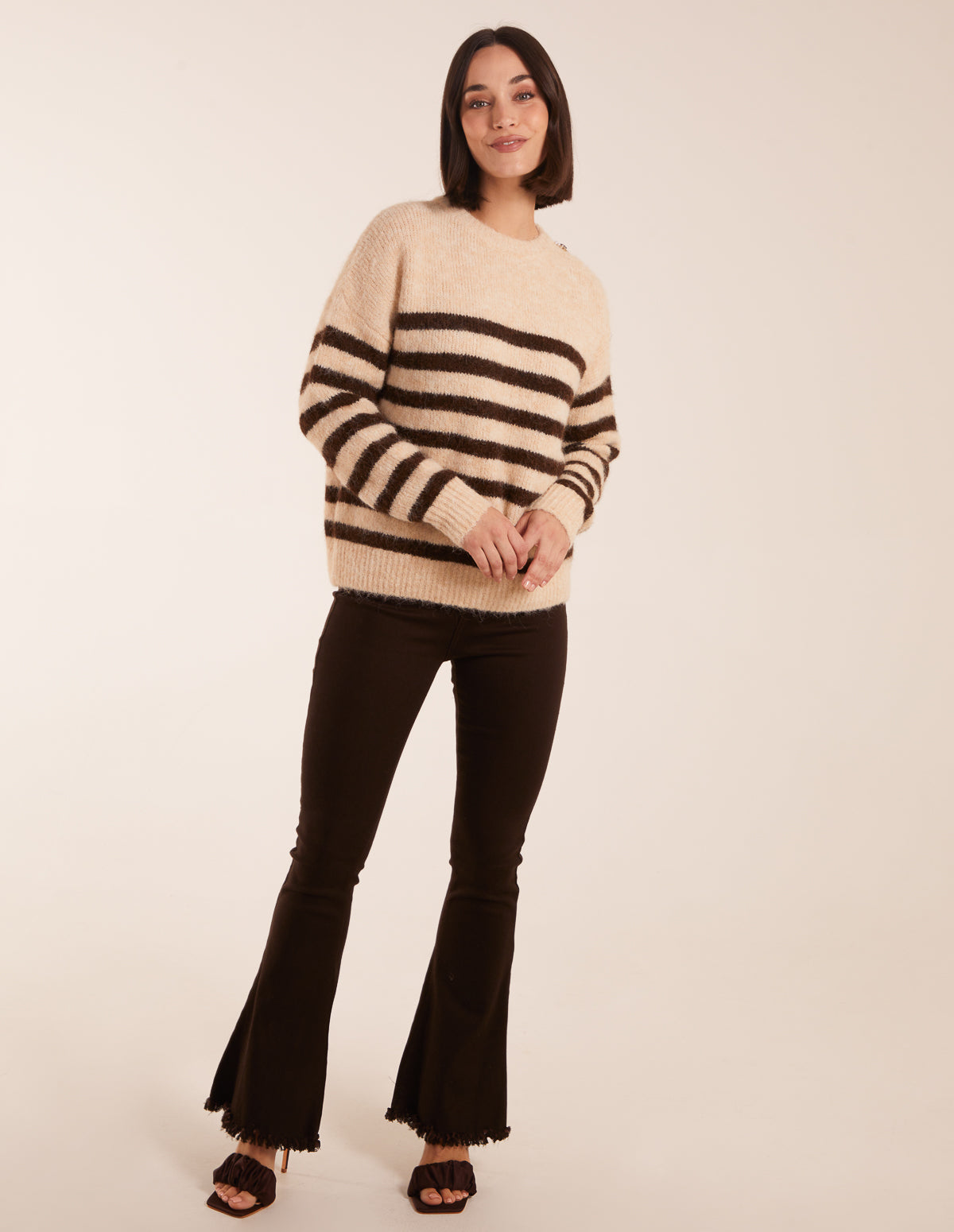 Striped Rib Detail Jumper 