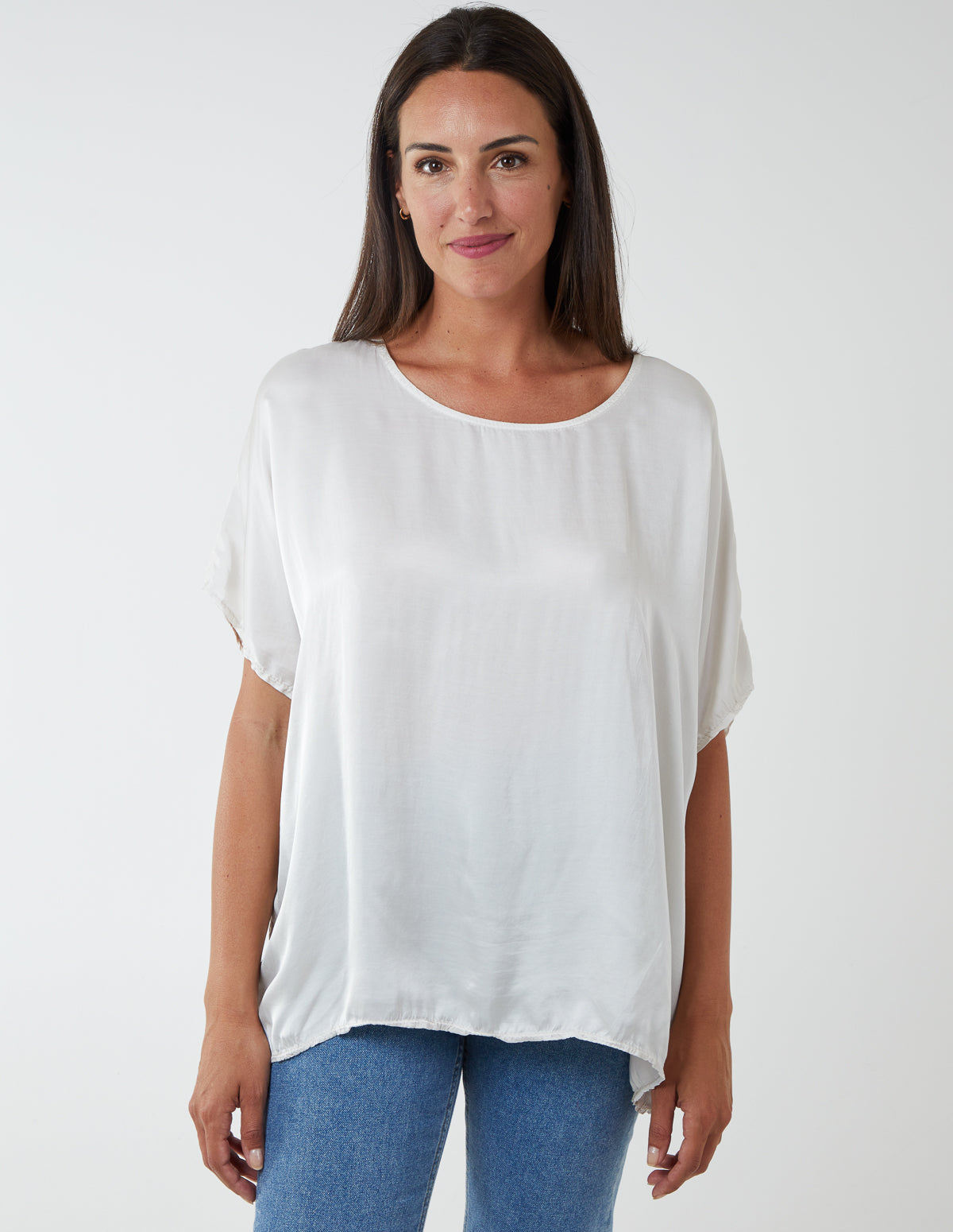 RAMONA - Plain Oversized Round Neck Top 