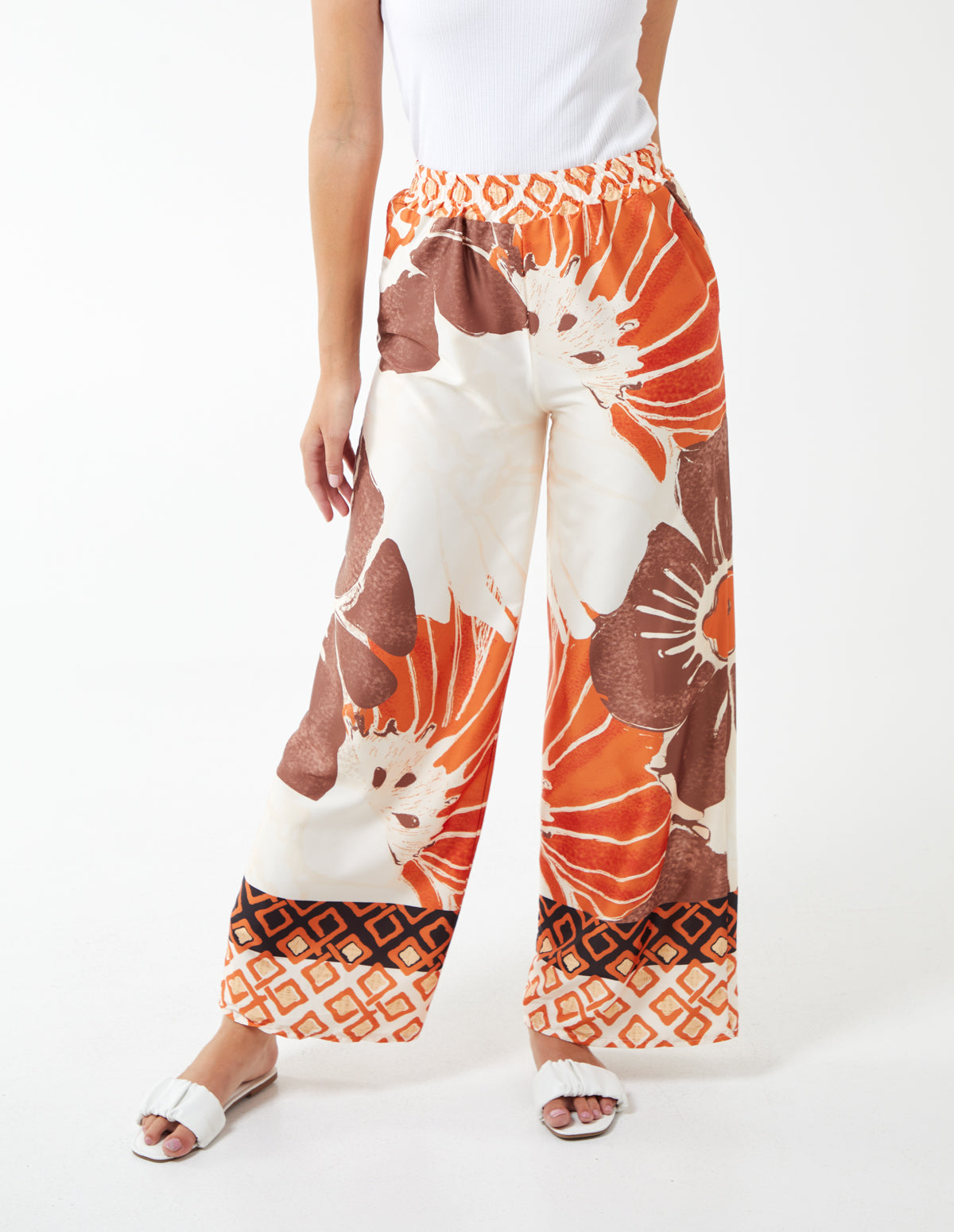 OCEANA - Printed Culotte Trouser 