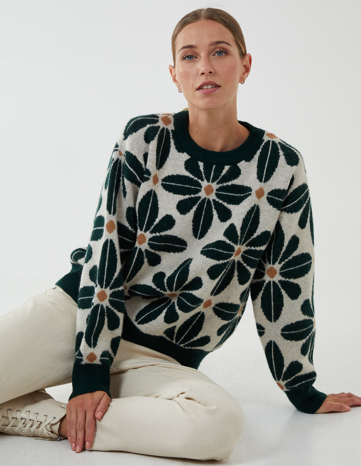 Floral Abstract Jumper 