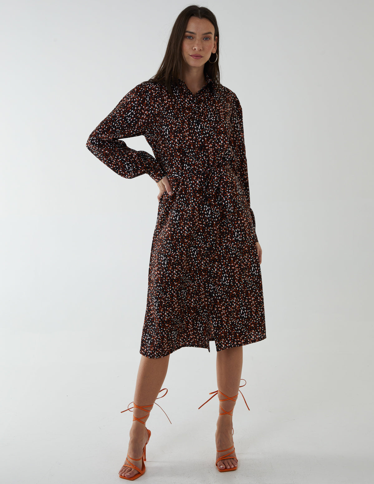 Midi Shirt Dress 