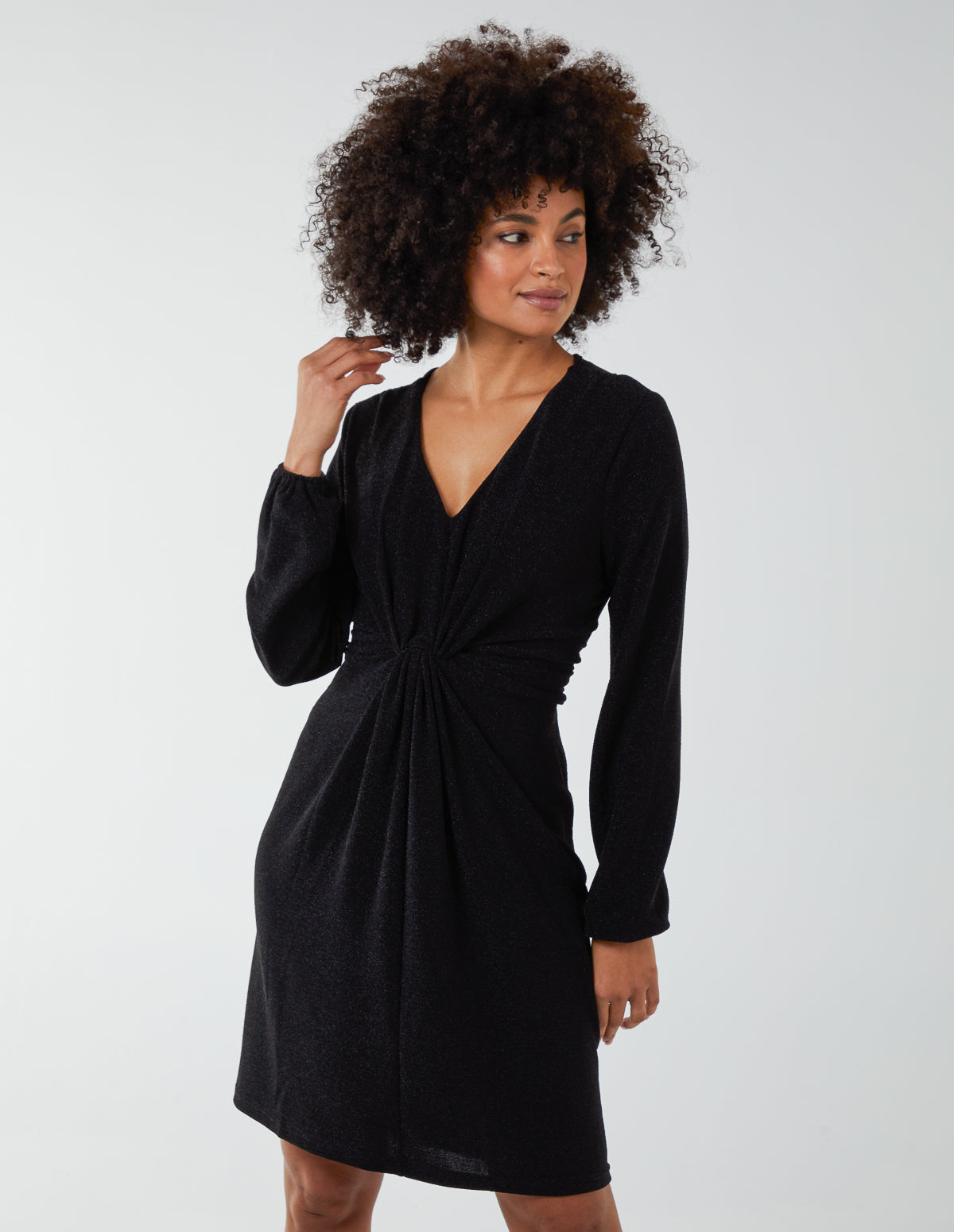 Lurex Tie Back Dress 