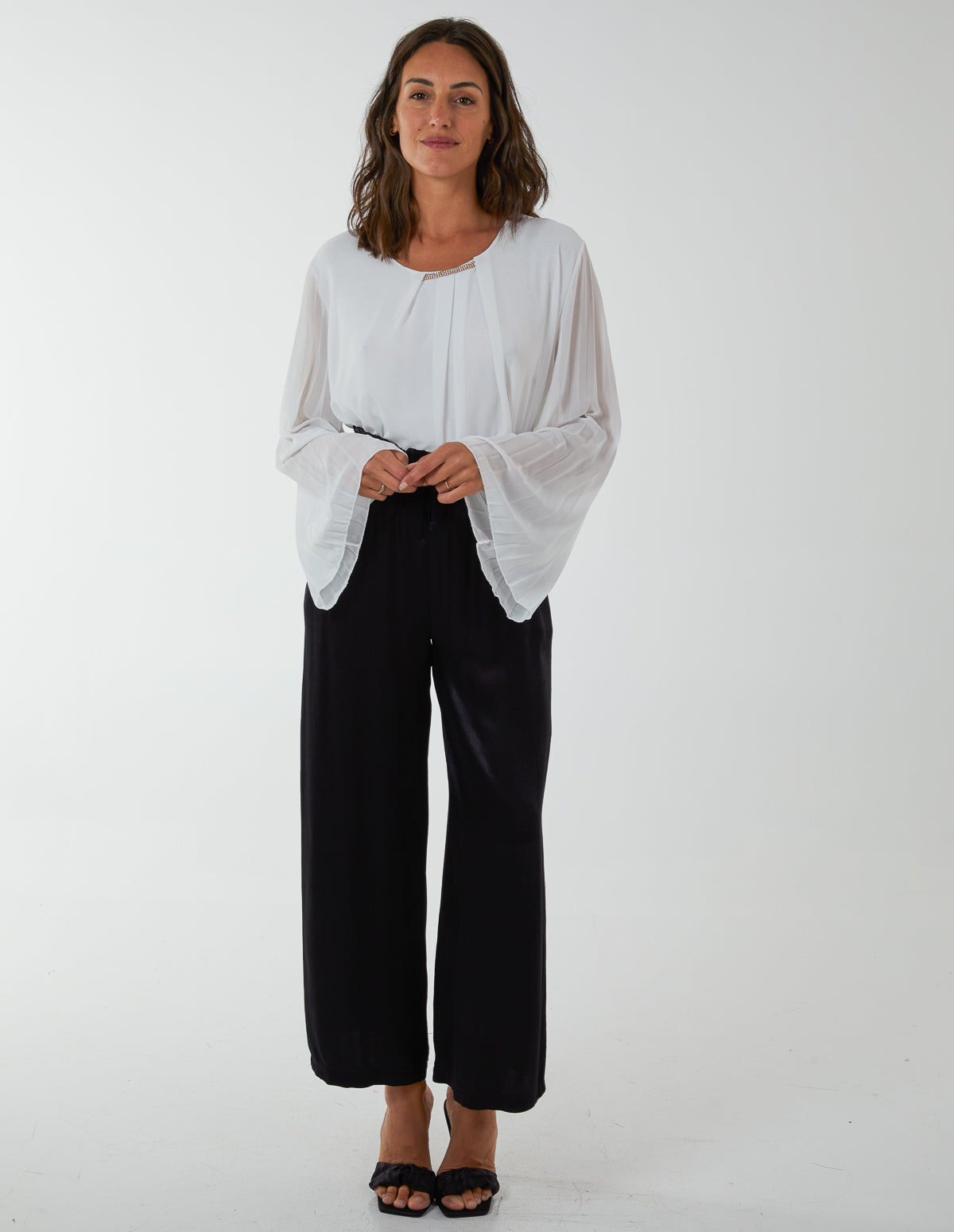 Satin Wide Leg Trouser 