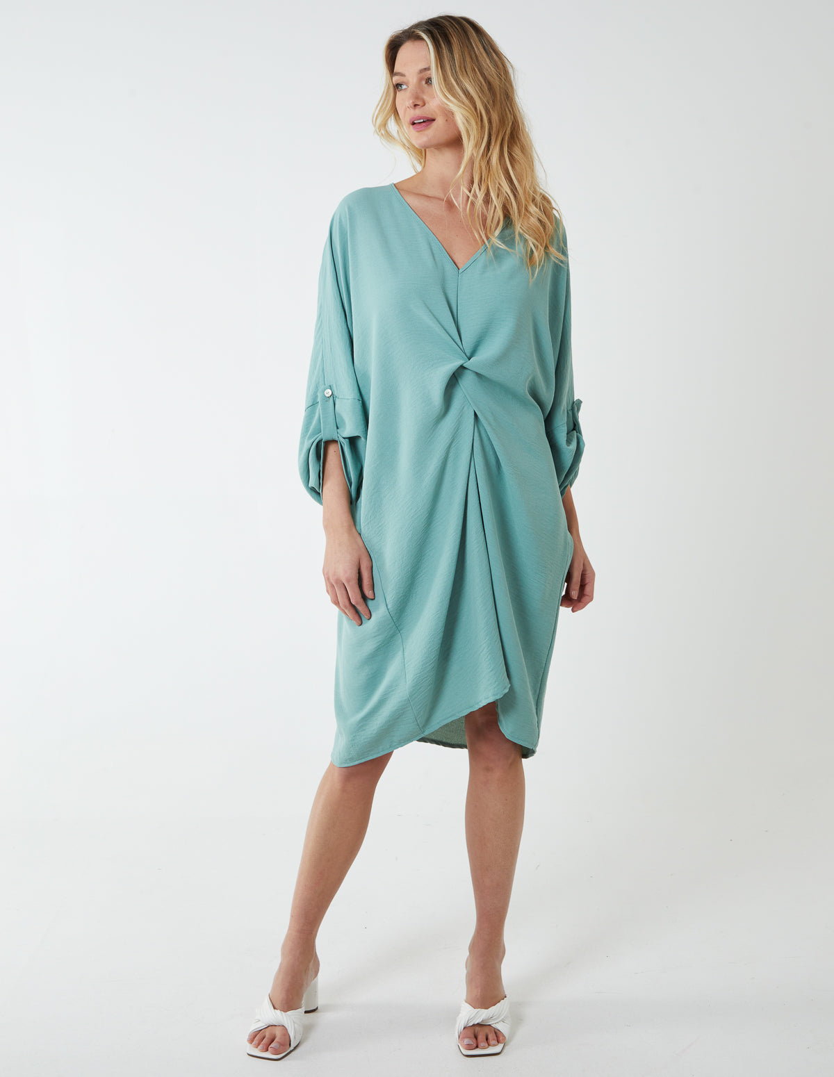 Twist Front Tunic Dress 