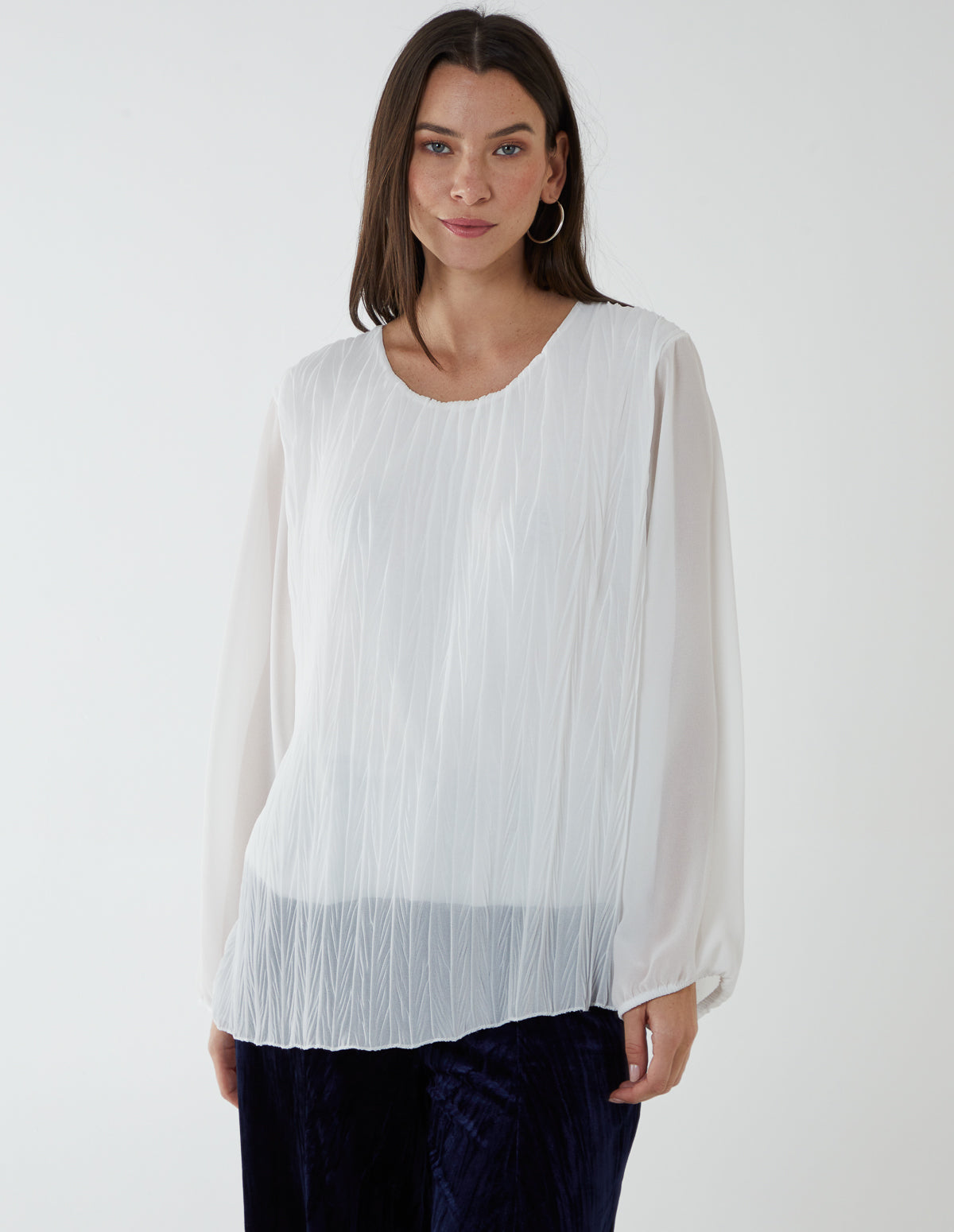 Self Detail Blouse - S/M / CREAM