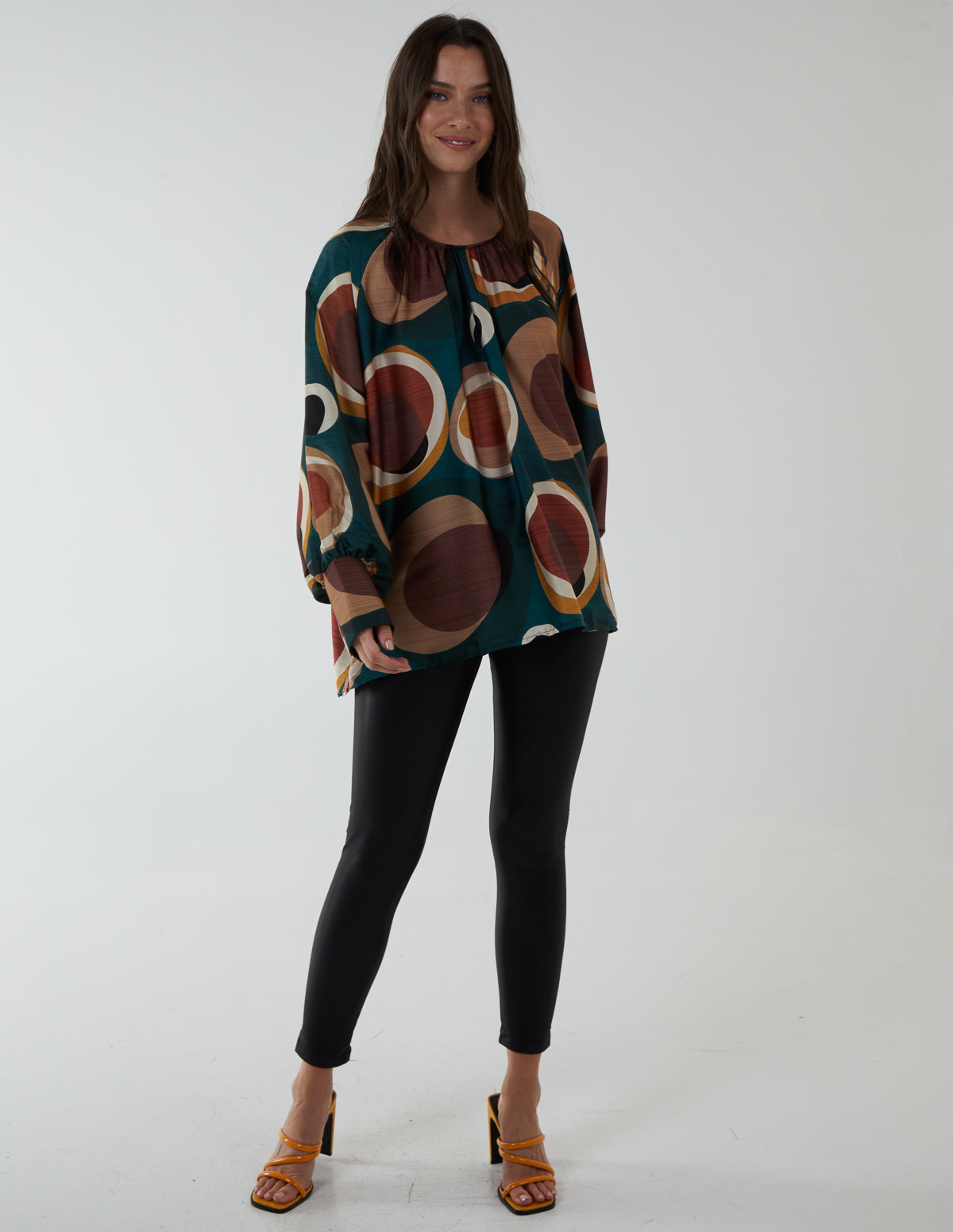 Geo Print Blouse 