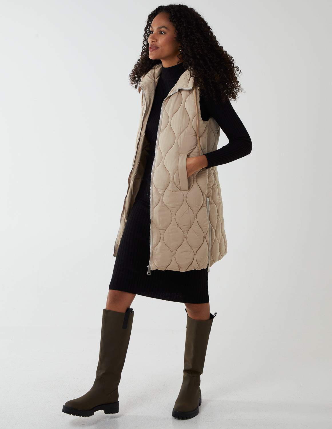 Wave Quilted Gilet 