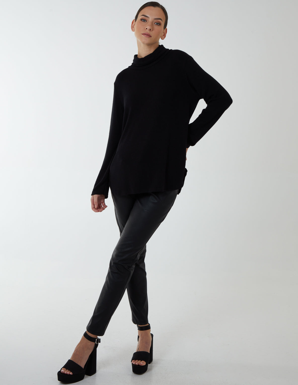 Cowl Neck Soft Knit Jumper 