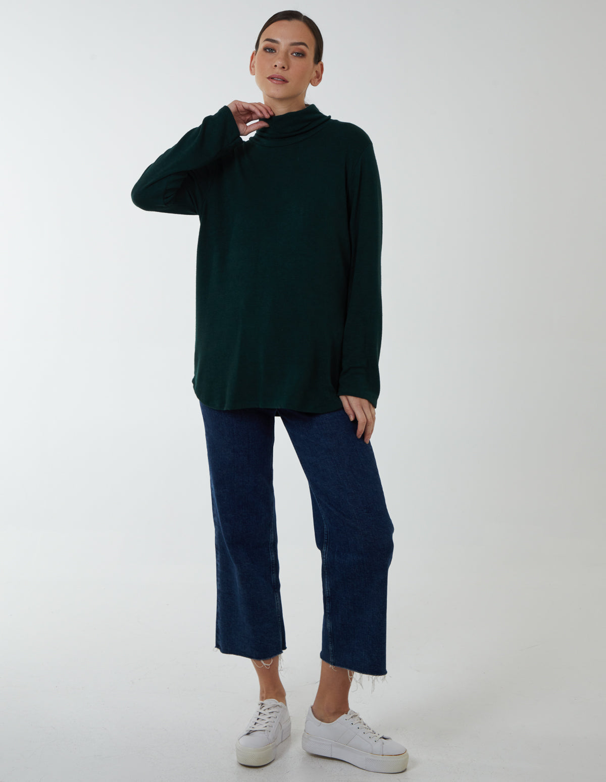 Cowl Neck Soft Knit Jumper 