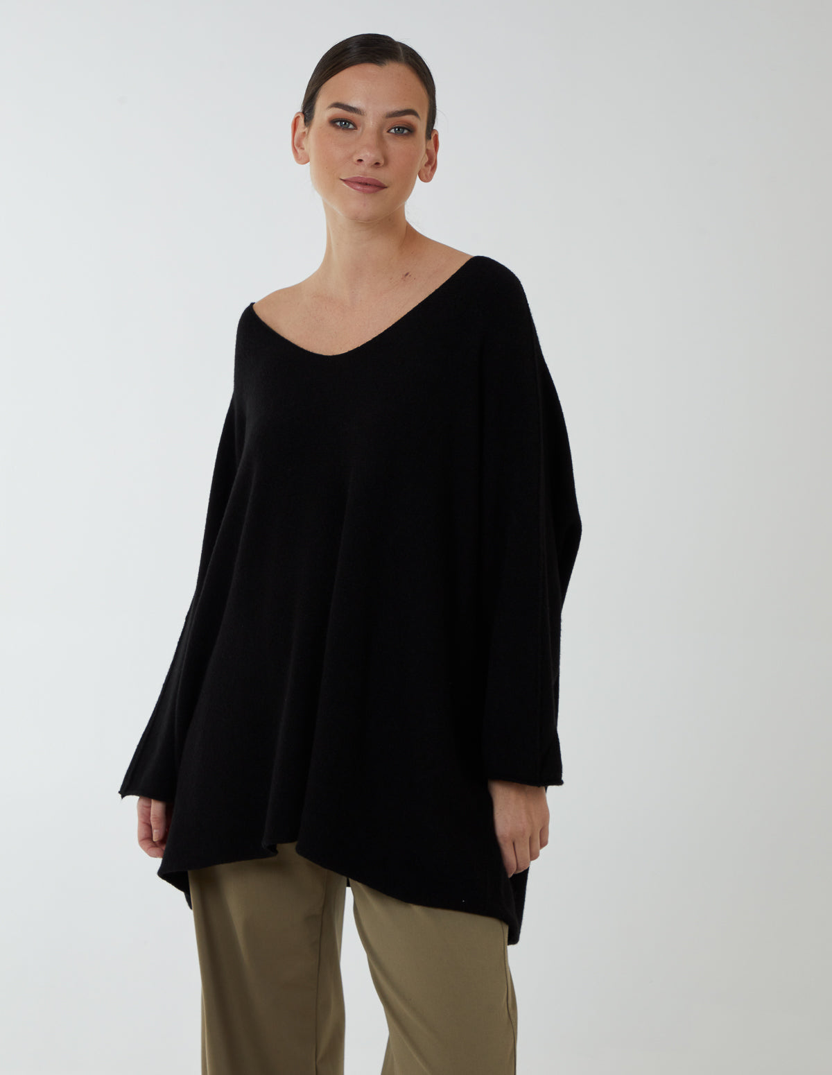 Soft Knit V Neck Jumper 