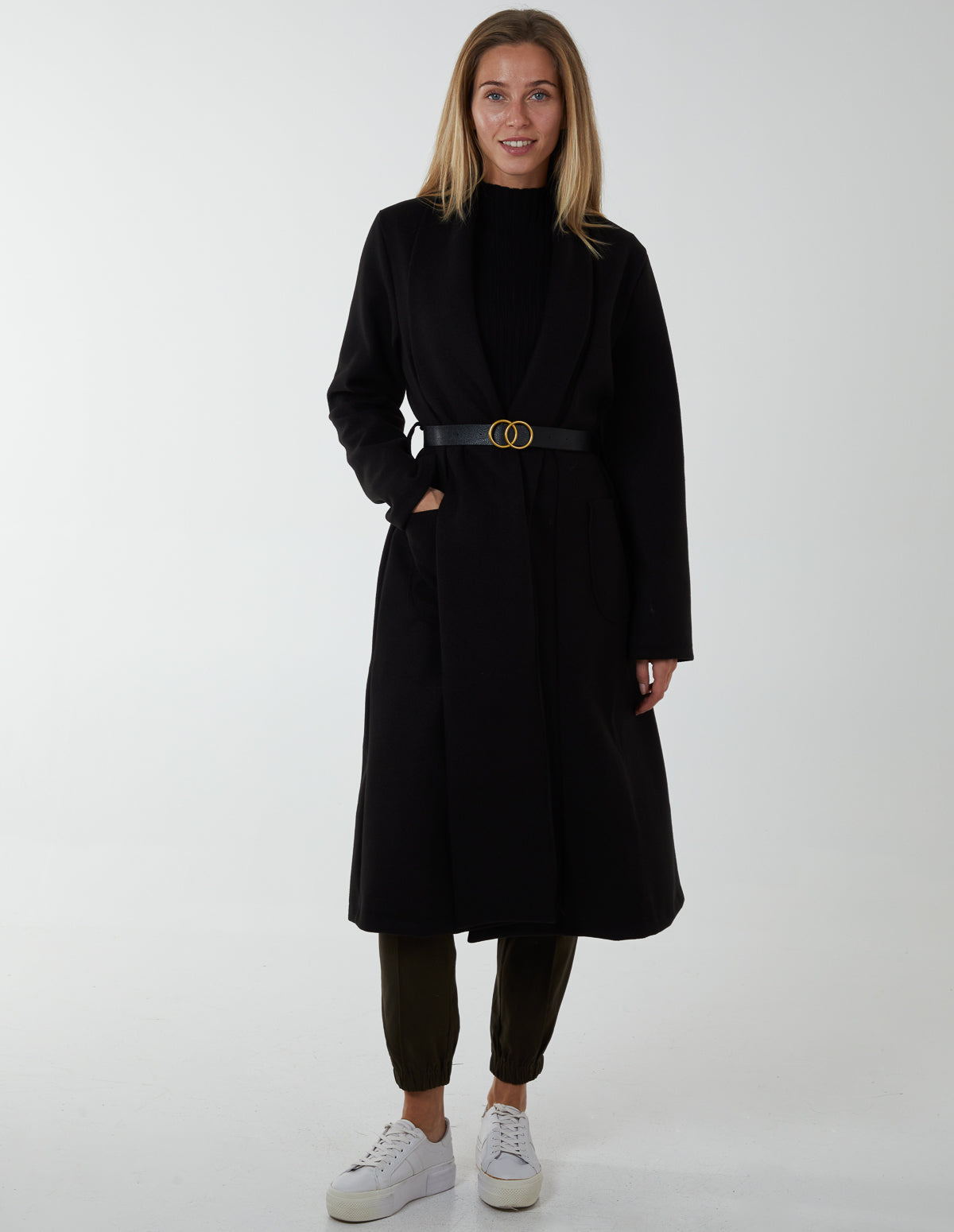 Wrap Belted Coat 