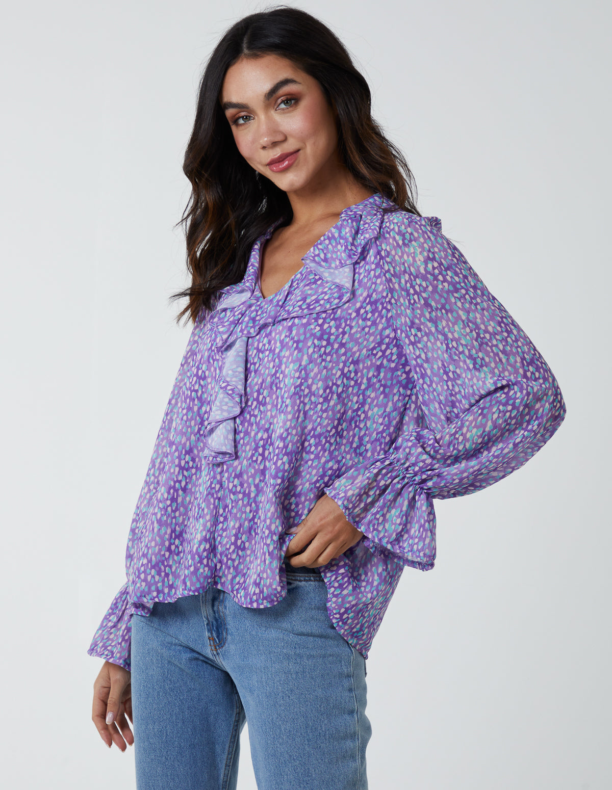 Chiffon Frill Blouse 