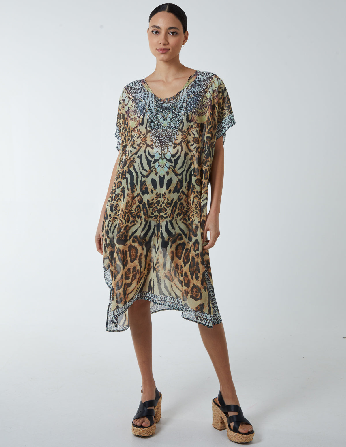 Animal Print Kaftan 