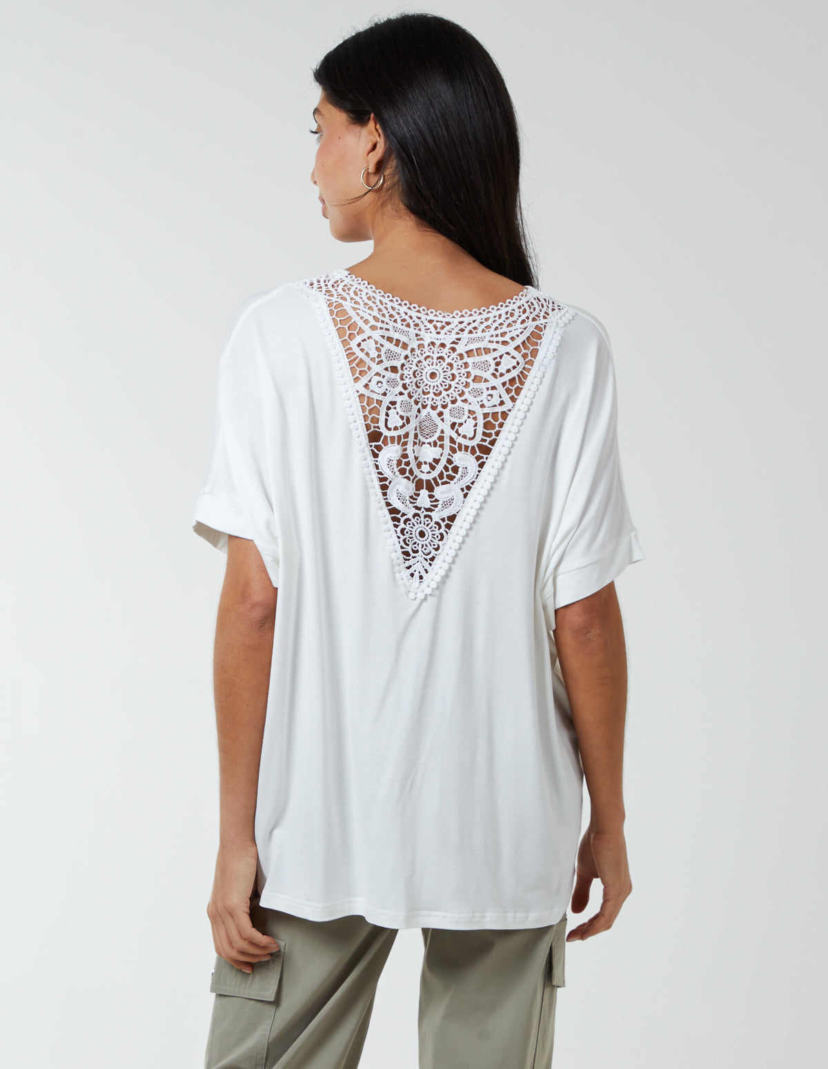 Butterfly Lace Back Top 