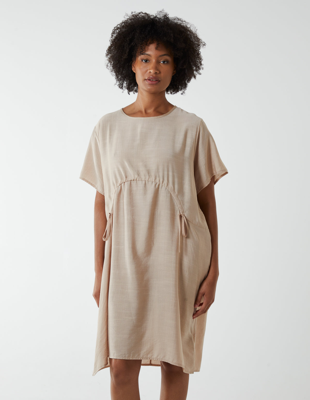 Cocoon Dress With Side Pockets 