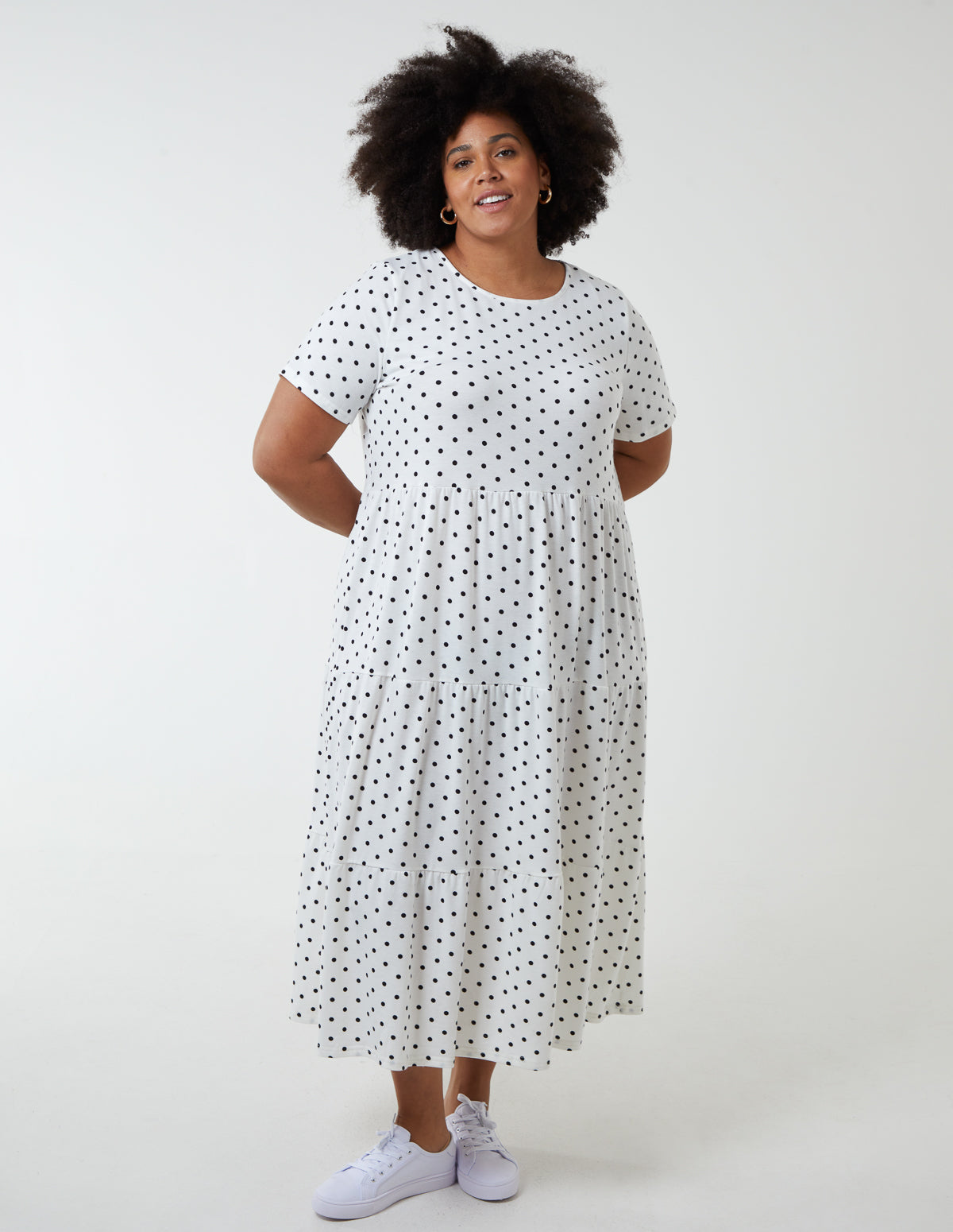 Curve Tiered Smock Dress 