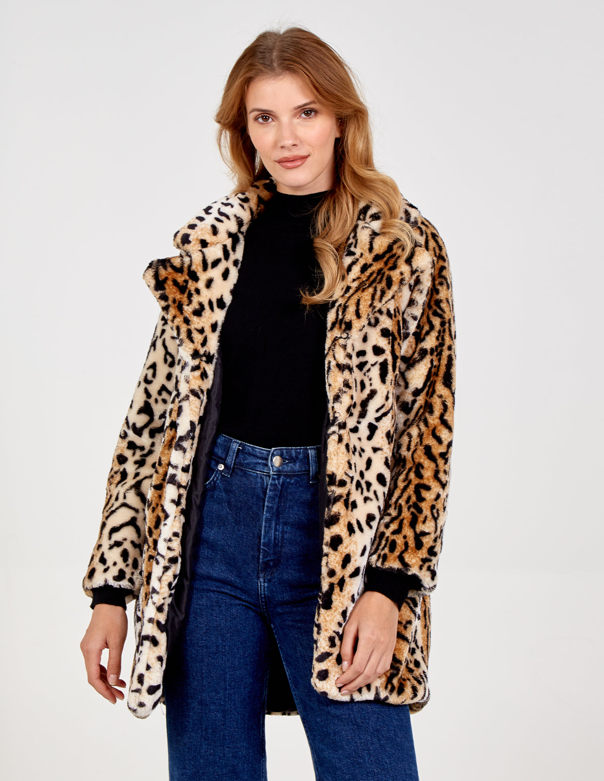 Soft Touch Leopard Fur Coat 