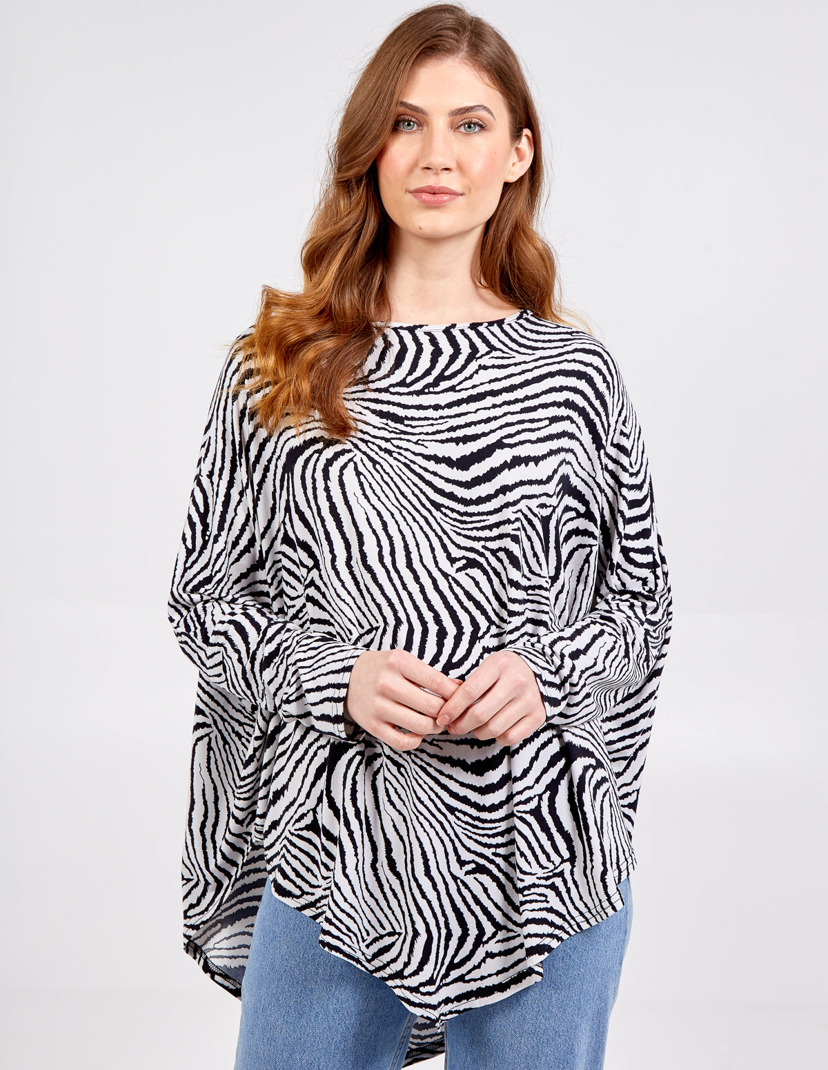 ANNABELLE - Zebra Print Oversized Top 