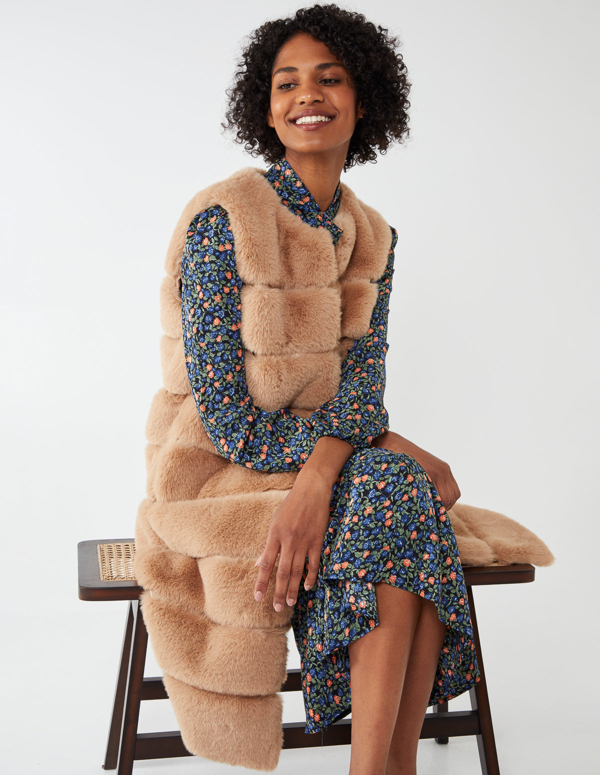 Pelted Faux Fur Gilet 