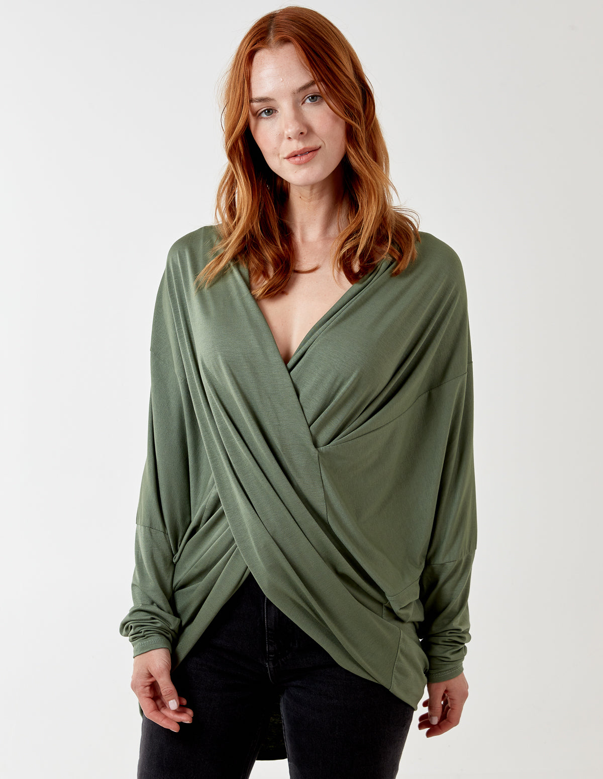 Asymmetric Drape Front Top 