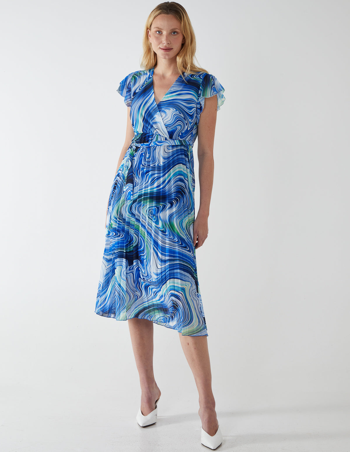 ANTONIETTA - Marble Print Dress 