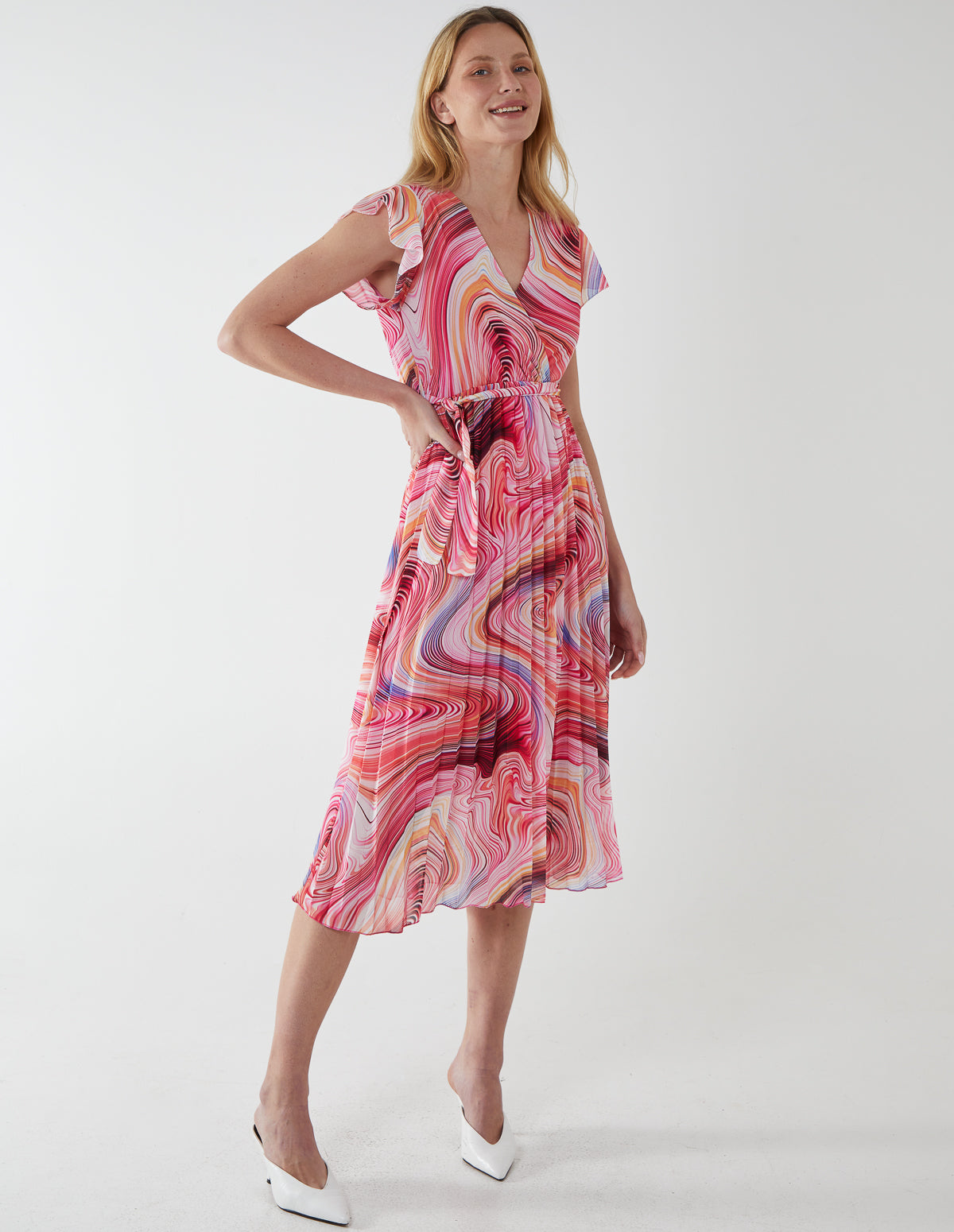 ANTONIETTA - Marble Print Dress 