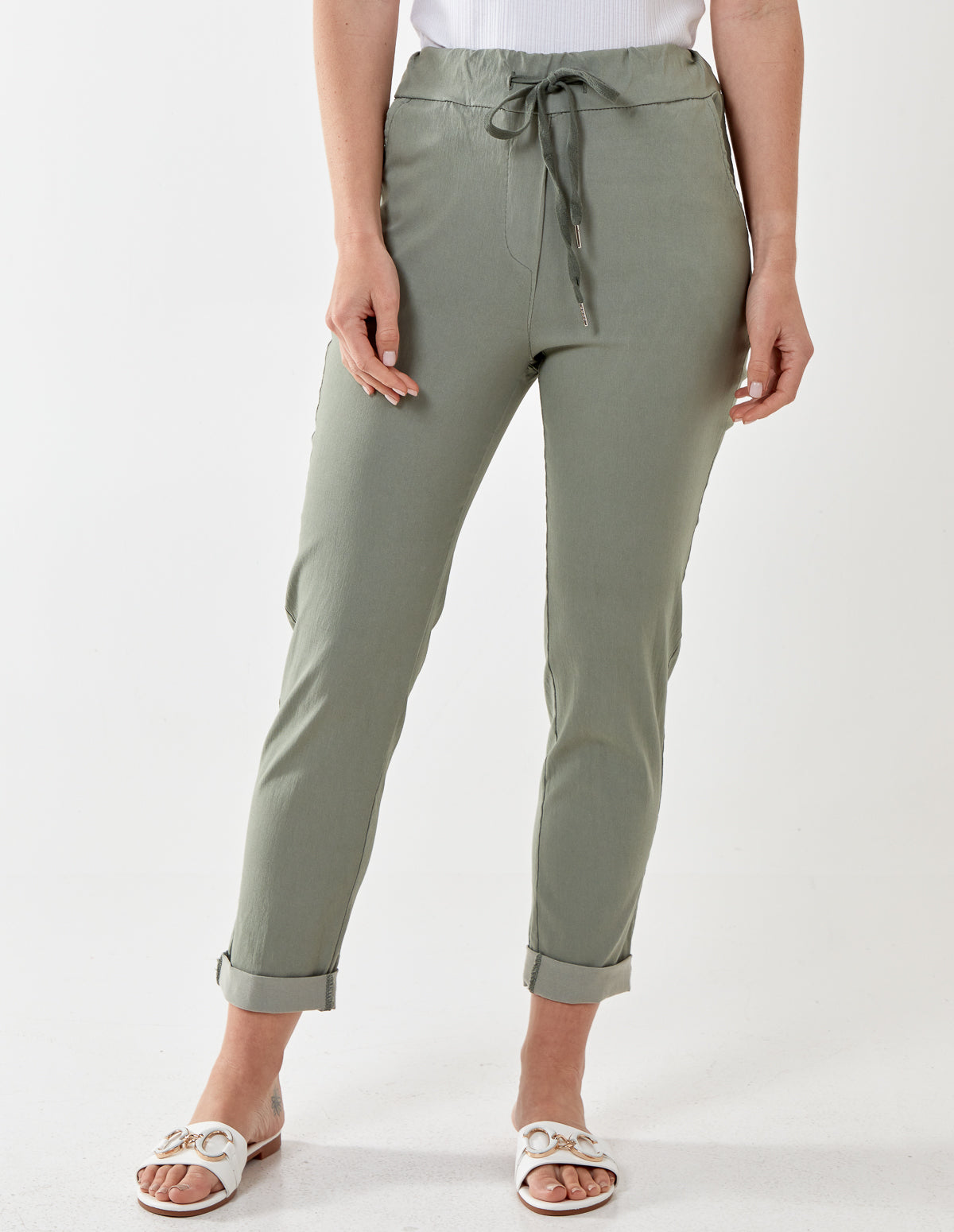 SAARA - Magic Plain Smart Non-Crush Trouser - ONE / KHAKI