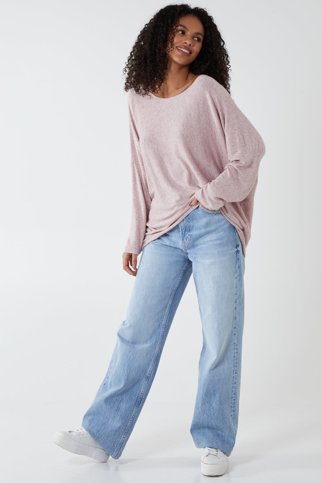 Soft Knit Fine Gauge Long Sleeve Jumper 