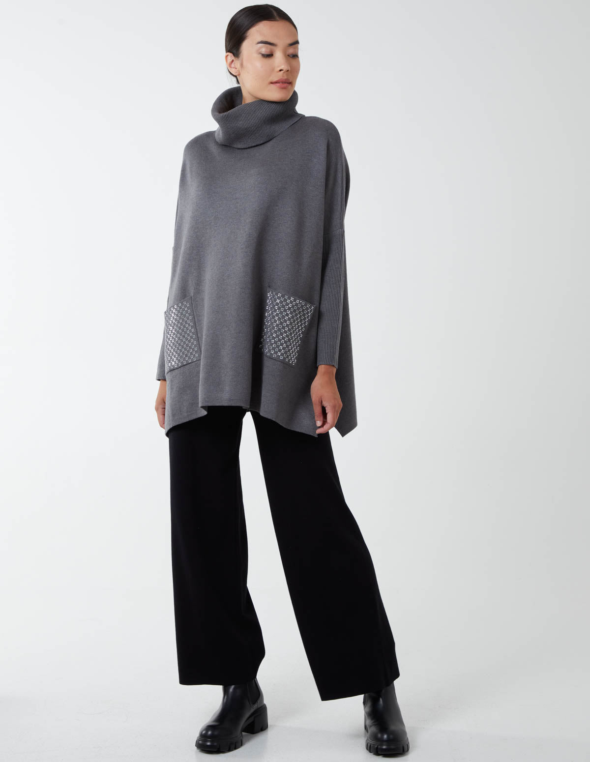 Rollneck Batwing Jumper 