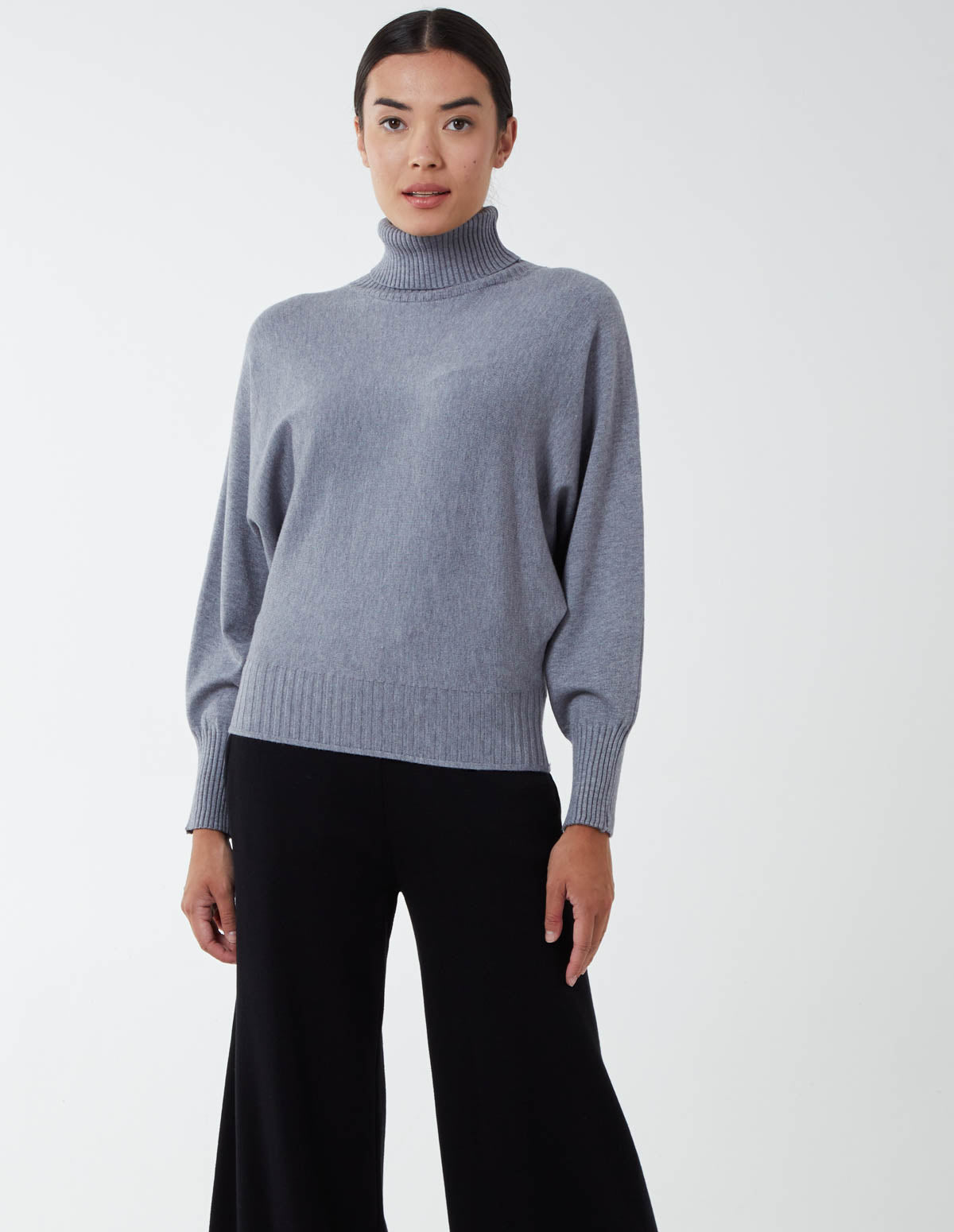 Roll Neck Batwing Jumper 