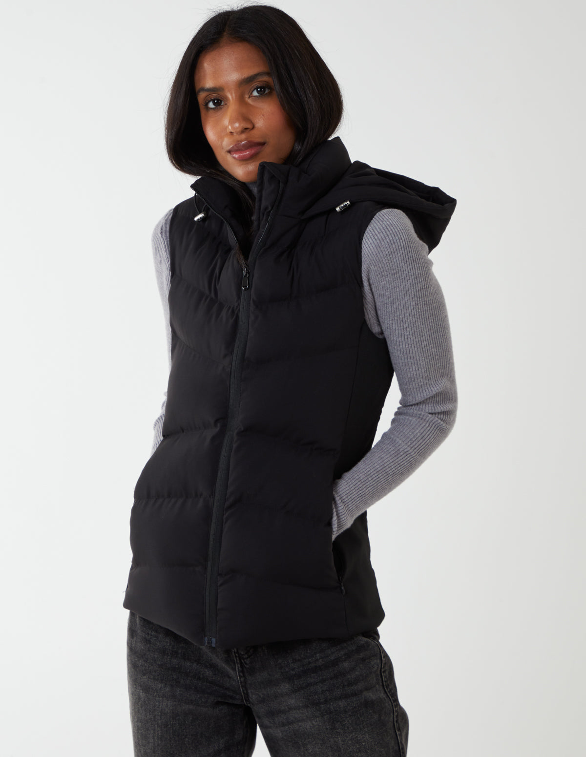 Padded Gilet With Side Detail 