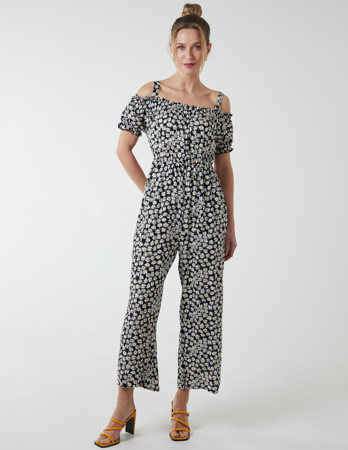 Cami Strap Bardot Daisy Jumpsuit 