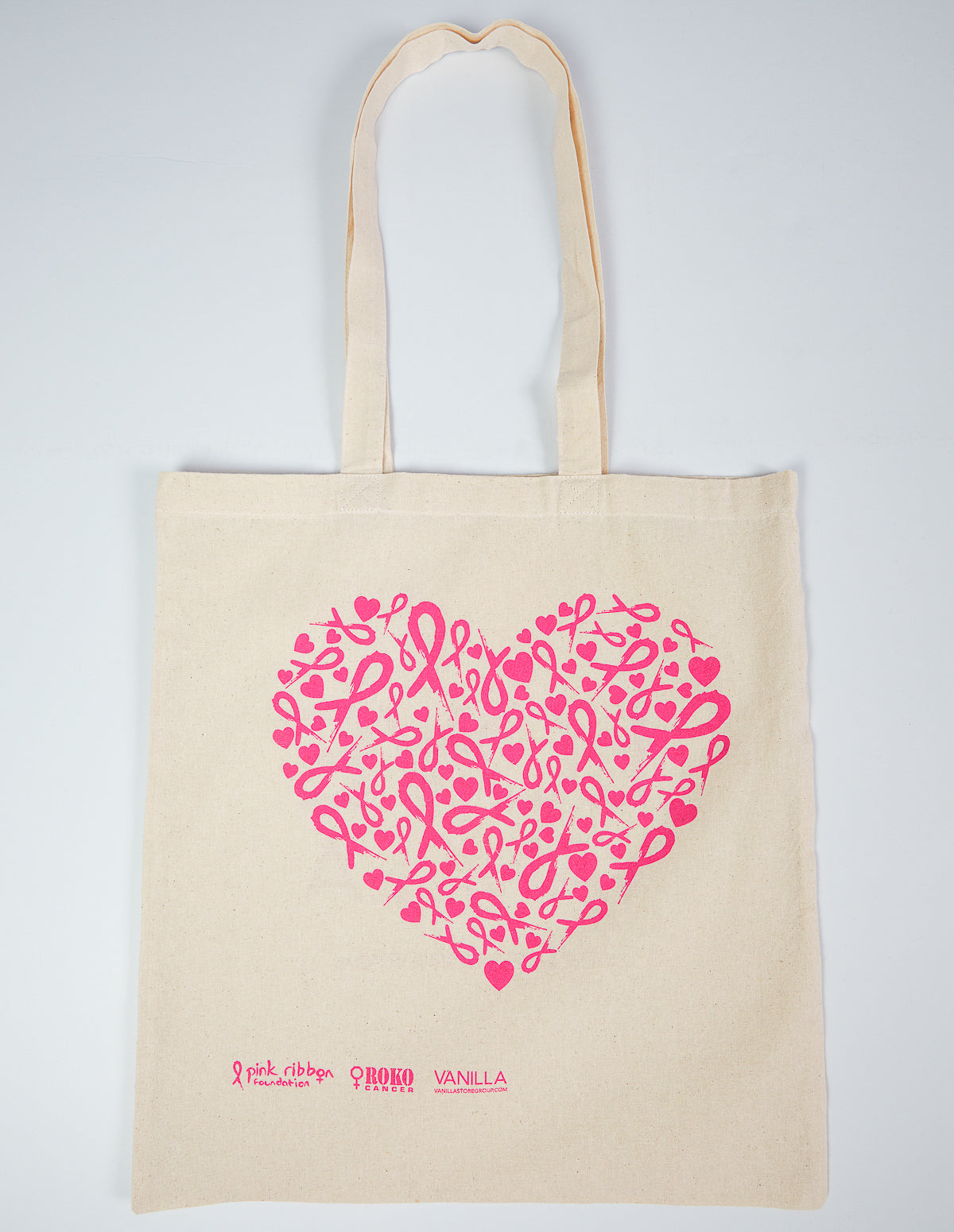 CHARITY - Heart and Ribbon Tote Bag 