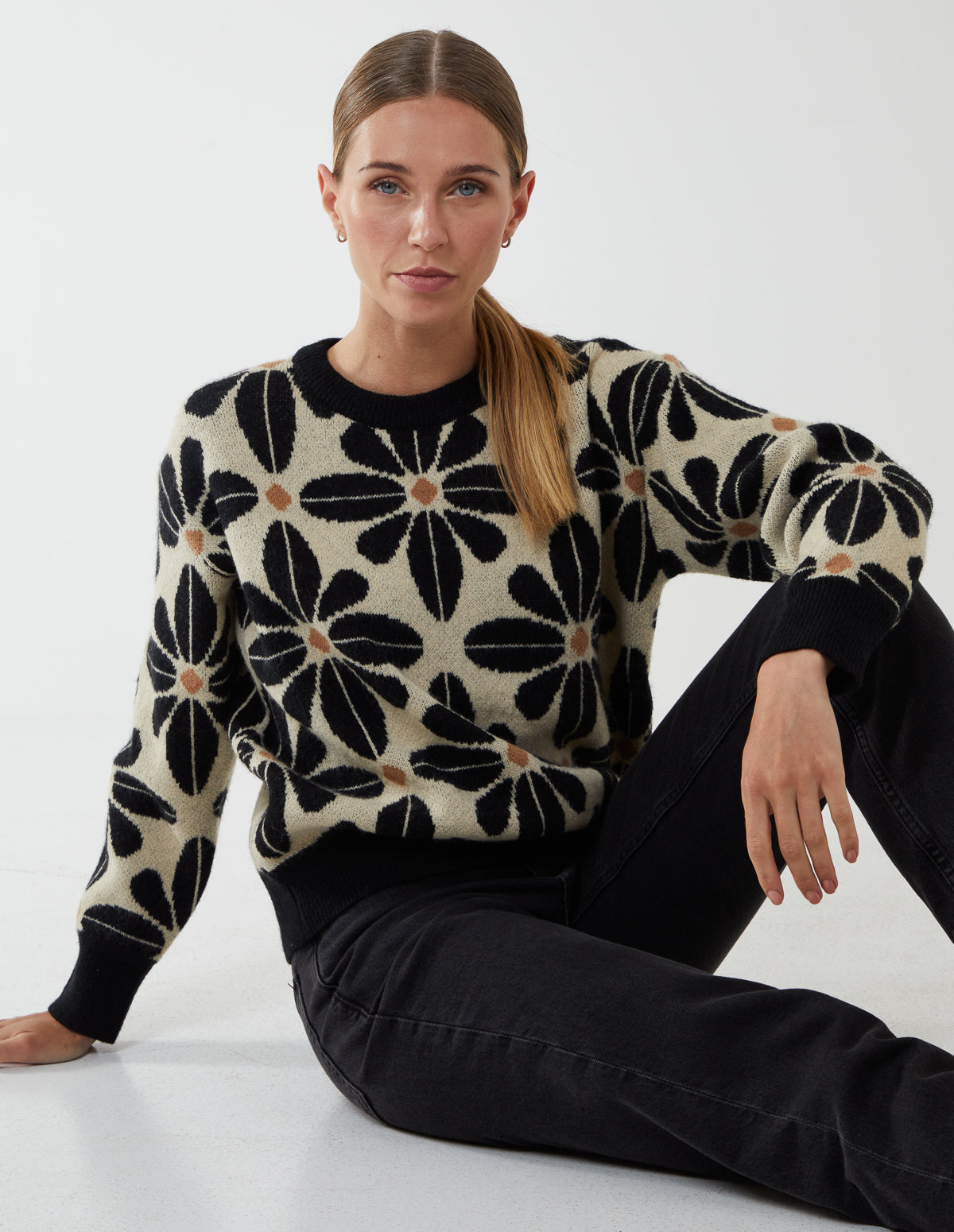 Floral Abstract Jumper 