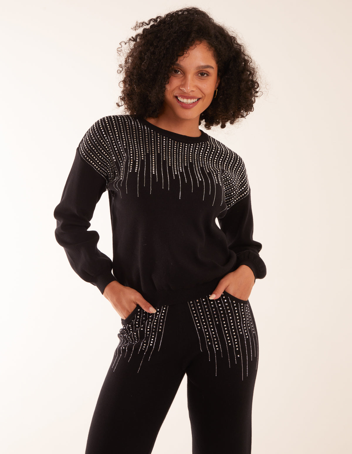 Diamante Knitted Jumper 
