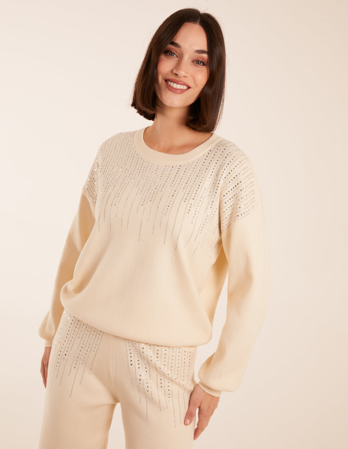 Diamante Knitted Jumper 