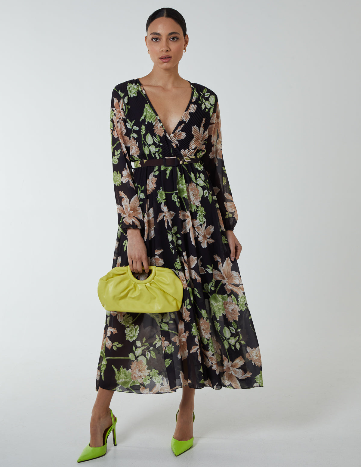 Floral Georgette Maxi Dress 