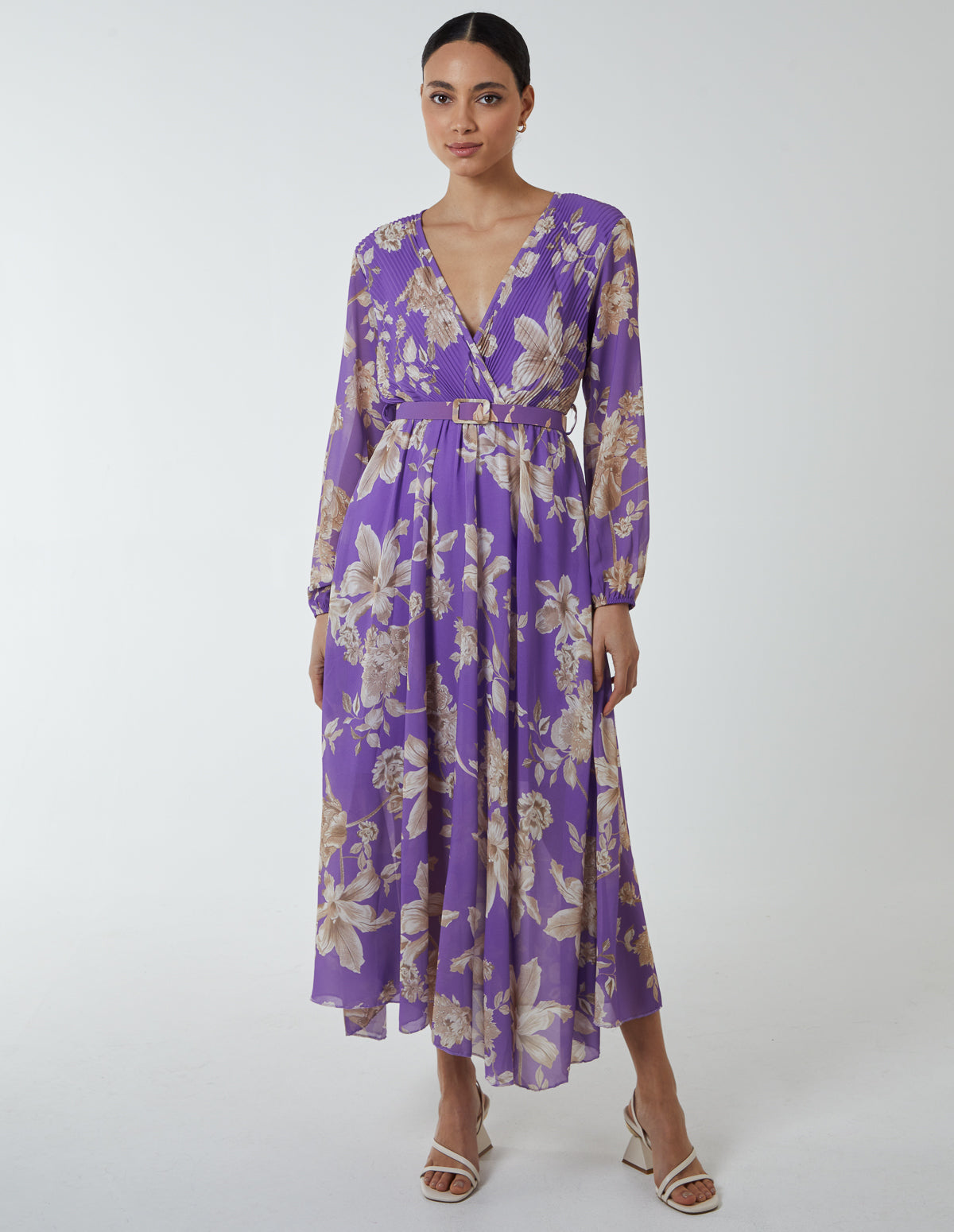 Floral Georgette Maxi Dress 