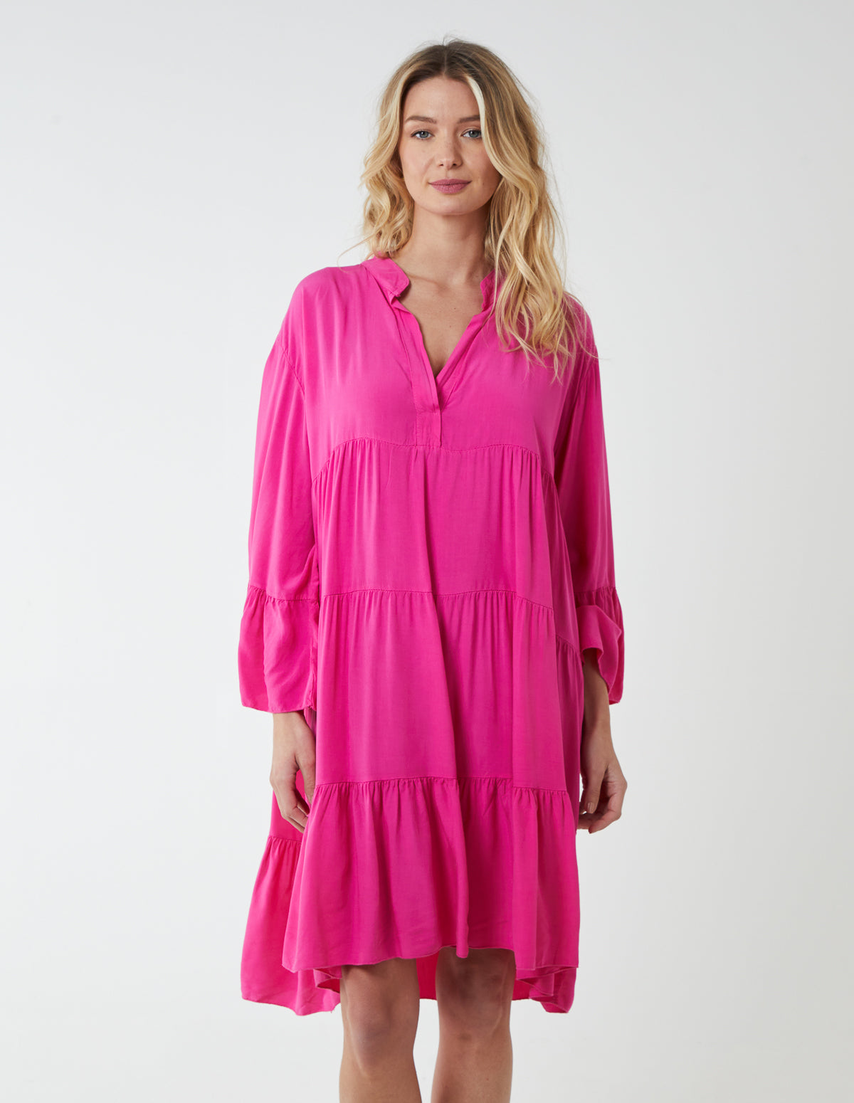 Long Sleeve Over Sized Tunic Dress 