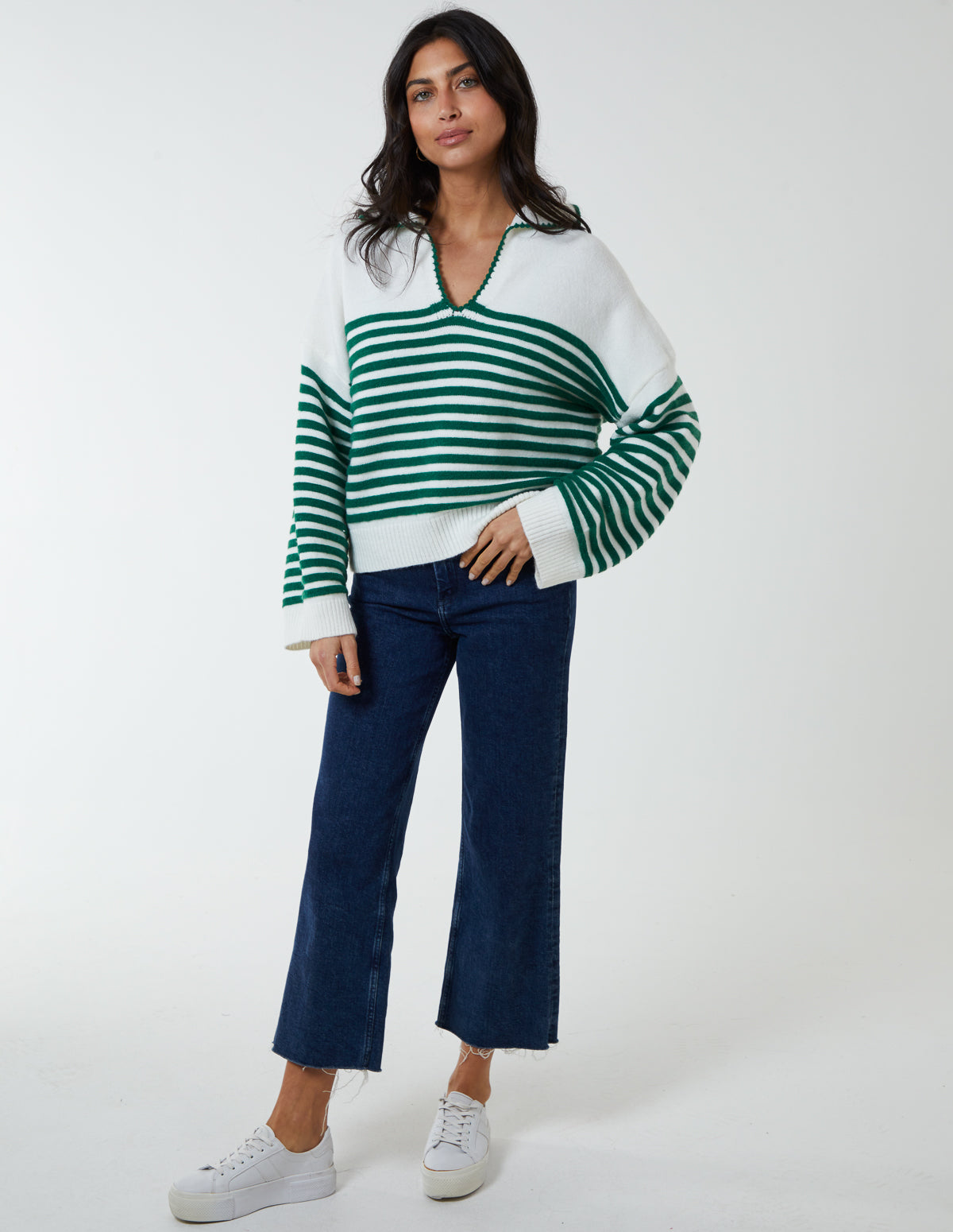 Sailor Stripe Crop Jumper 