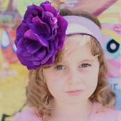 Purple Flower Headband