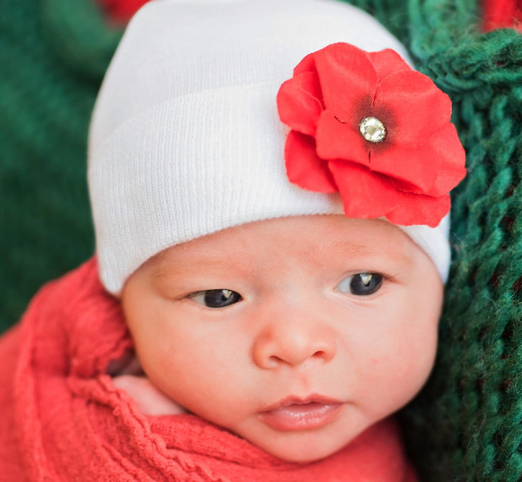 red newborn hat