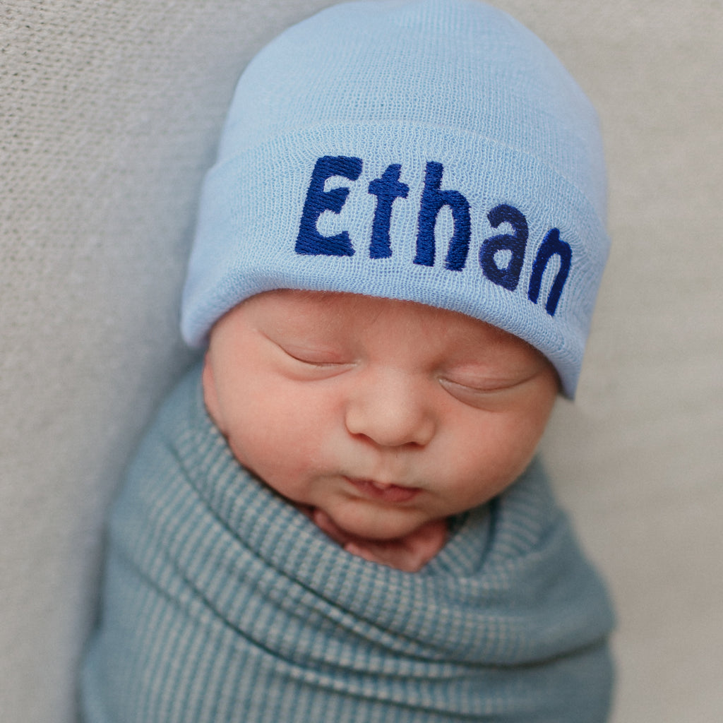 baby blue beanie hat