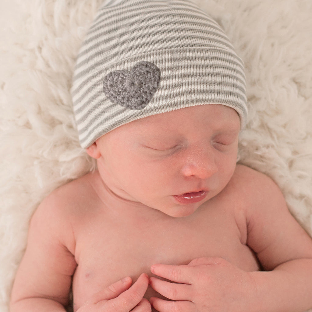 white infant hat