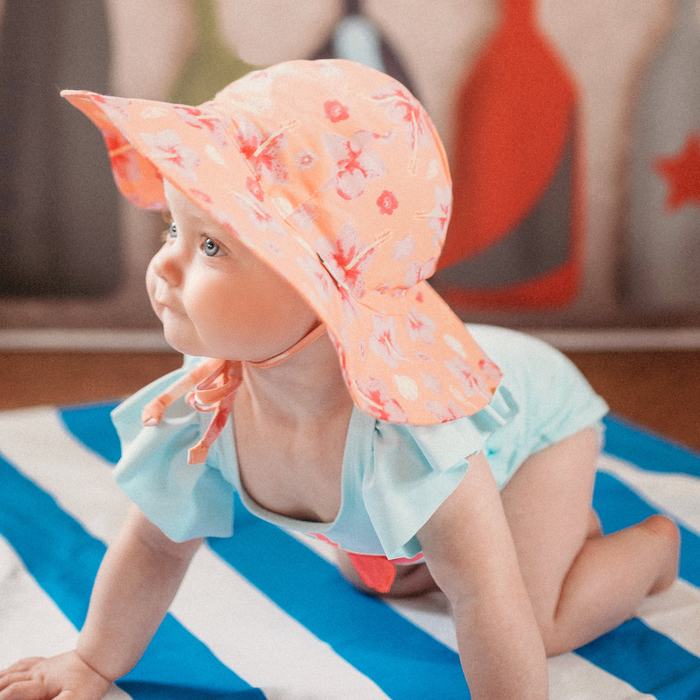 Kids Sun Hat Baby Wide Brim Cap Summer Beach Bucket Hat Infant