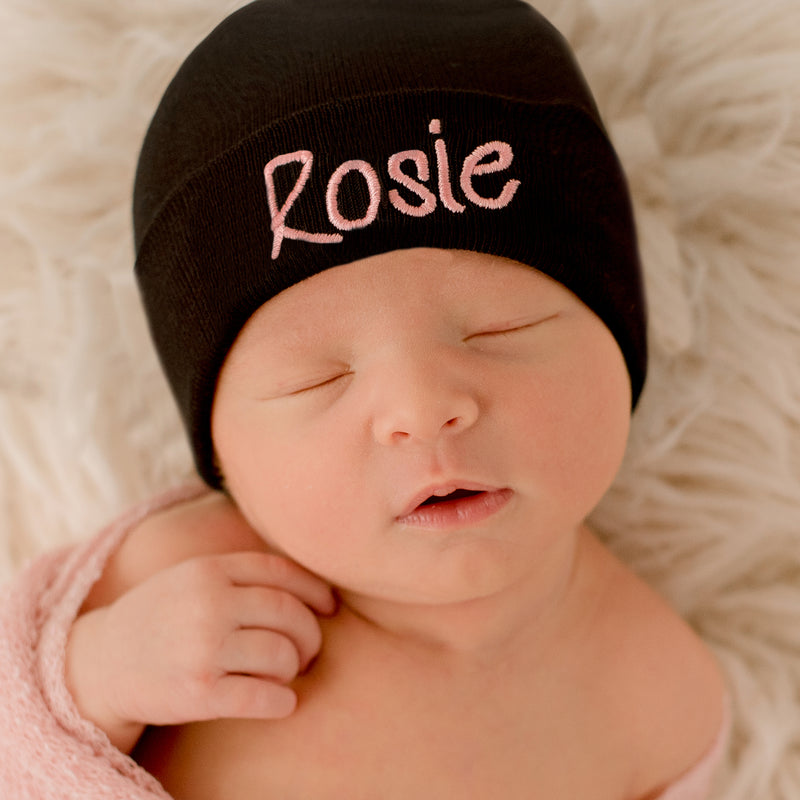 personalized newborn beanie
